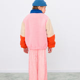 Tinycottons :: Color Block Polar Sherpa Jacket Dark Blue