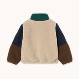 Tinycottons :: Color Block Polar Sherpa Jacket Dark Green