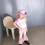 Twin Collective :: Farrah Flare Jean Pink Cord