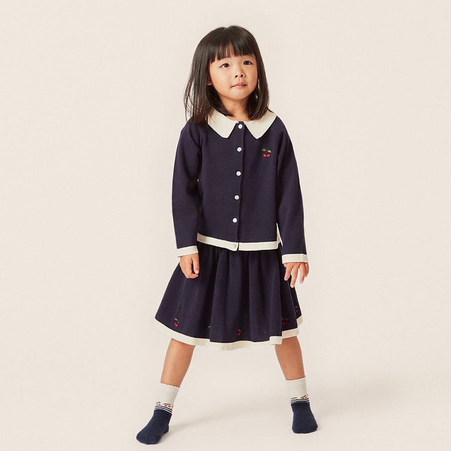 Konges Sloejd :: Venton Knit Cardigan Gots Navy