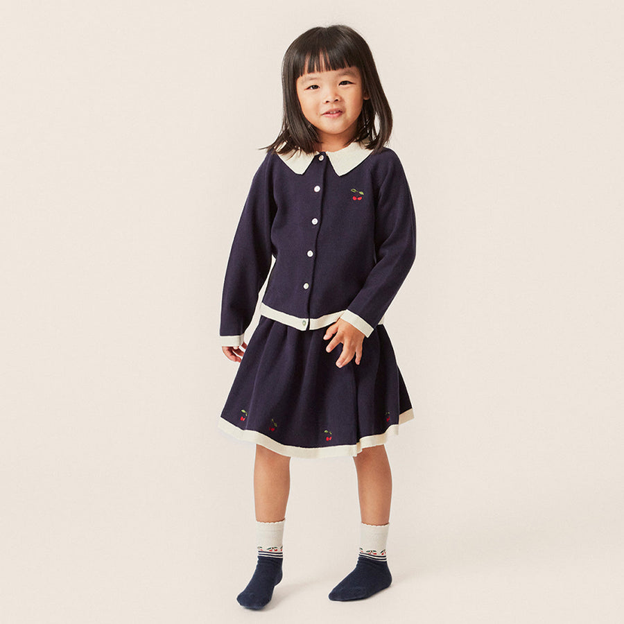 Konges Sloejd :: Venton Knit Cardigan Gots Navy