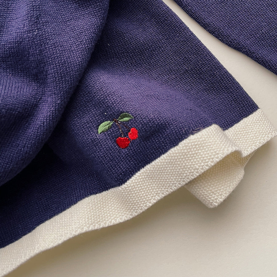 Konges Sloejd :: Venton Knit Skirt Gots Navy