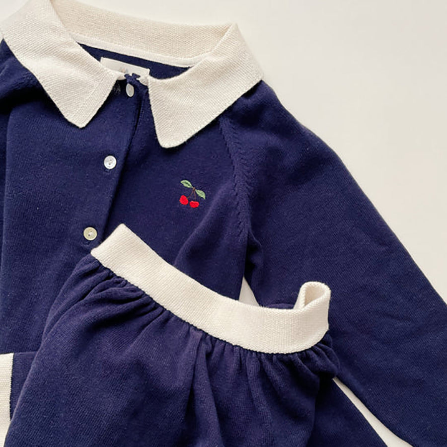 Konges Sloejd :: Venton Knit Cardigan Gots Navy