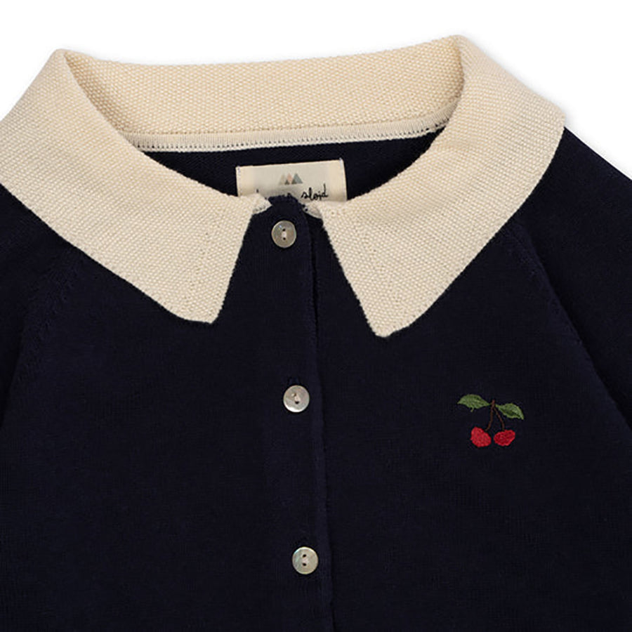 Konges Sloejd :: Venton Knit Cardigan Gots Navy