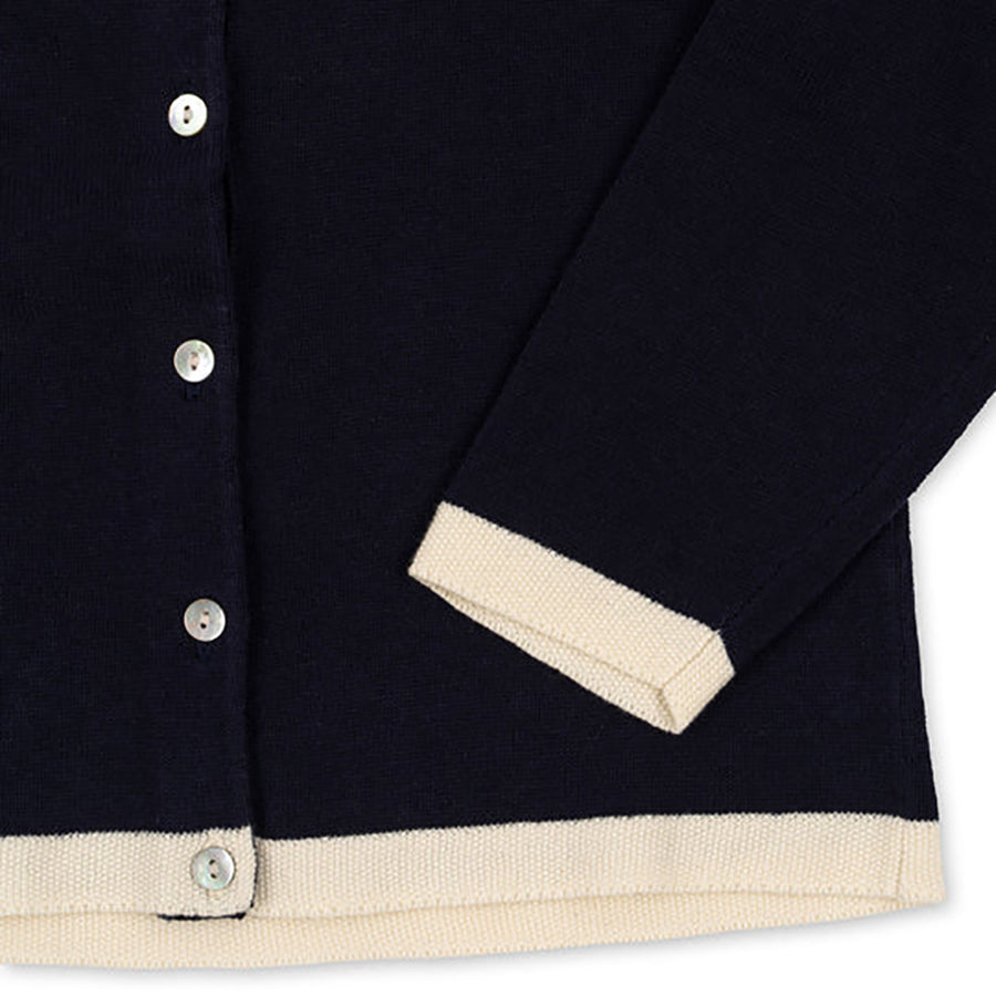 Konges Sloejd :: Venton Knit Cardigan Gots Navy