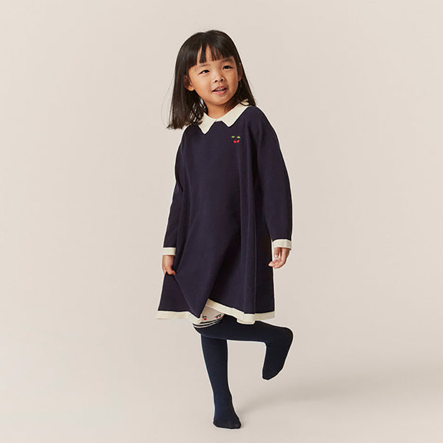 Konges Sloejd :: Venton Knit Dress Gots Navy