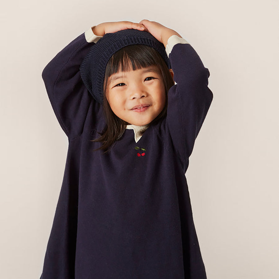 Konges Sloejd :: Venton Knit Dress Gots Navy