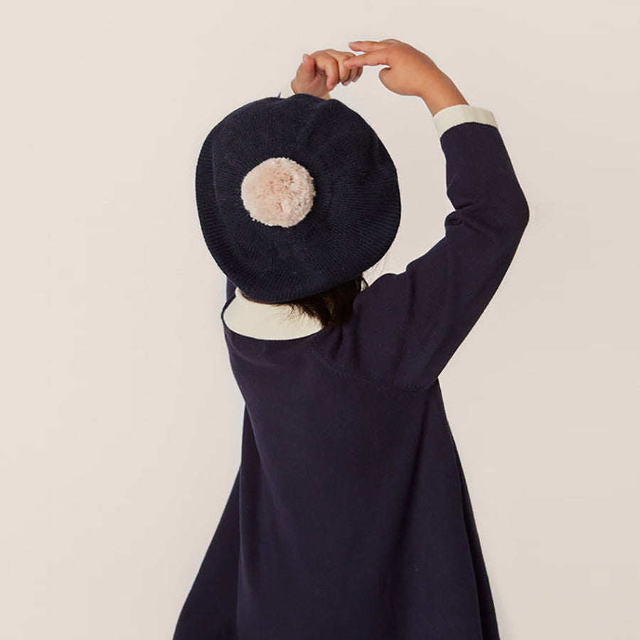 Konges Sloejd :: Venton Knit Dress Gots Navy