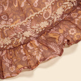 Apolina :: Veronica Organdie Skirt Woodland Floral Hazel