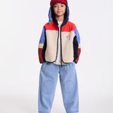 Wynken - Mixed Media Jacket Ecru Mix