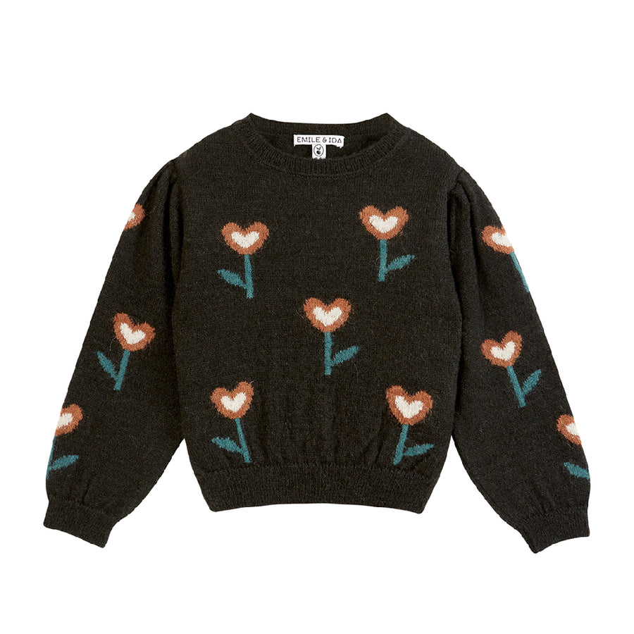 Emile Et Ida :: Wool Pullover Bitume