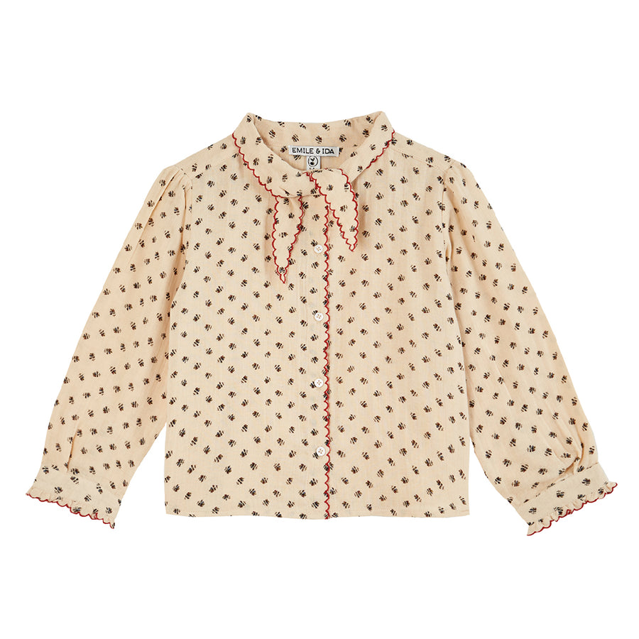 Emile Et Ida :: Thistle Cotton Gauze Blouse Chardon