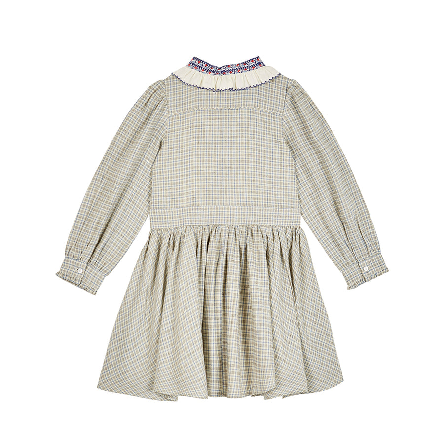 Emile Et Ida :: Crochet Collar Viscose Dress Caroline