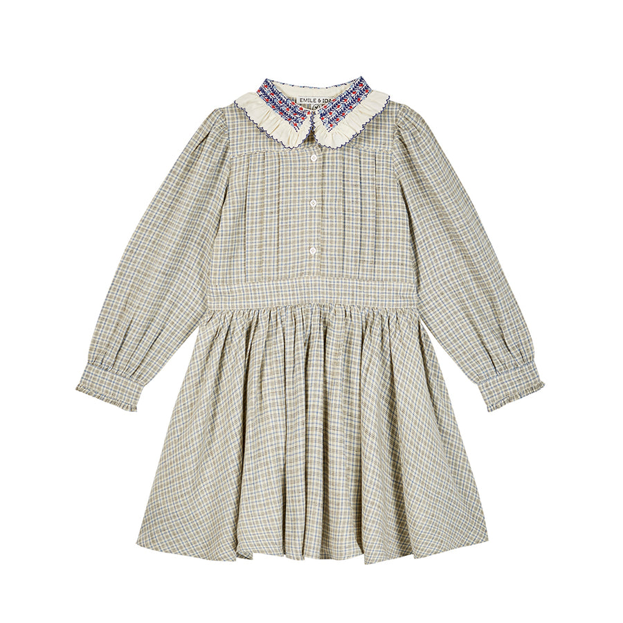 Emile Et Ida :: Crochet Collar Viscose Dress Caroline
