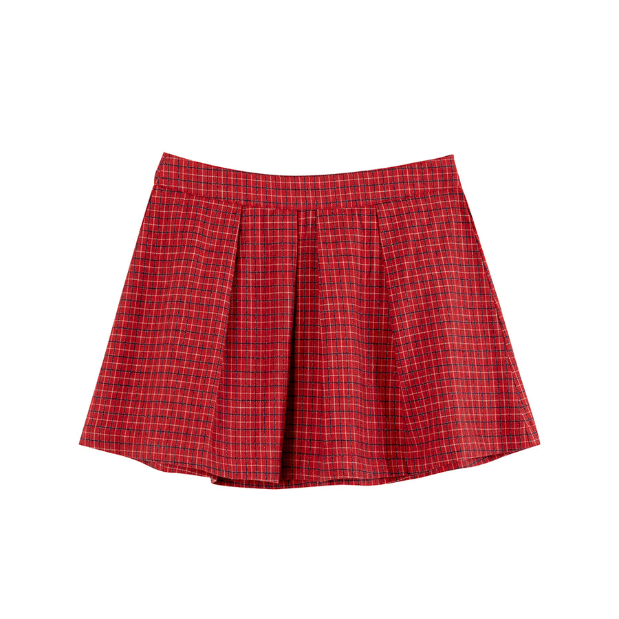 Emile Et Ida :: Plaid Cotton Flannel Mini Skirt Ecossais