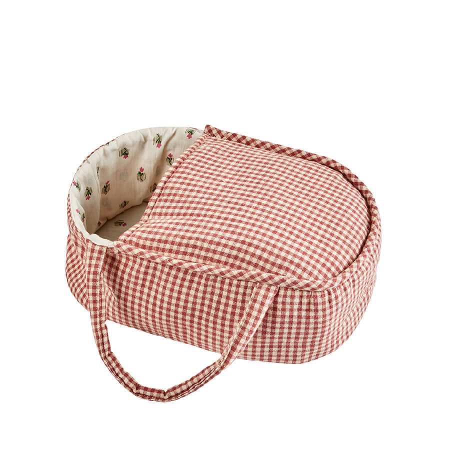 Emile Et Ida :: Doll Bassinet Vichy Framboise