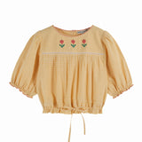 Emile Et Ida :: Blouse Vichy Jaune Brode