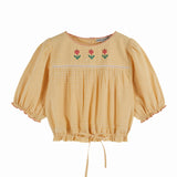 Emile Et Ida :: Blouse Vichy Jaune Brode