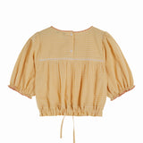 Emile Et Ida :: Blouse Vichy Jaune Brode