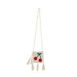 Emile Et Ida :: Sac Bandouliere Crochet Main Ecru Cherry