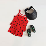 Mini Rodini :: Dots Aop Bike Shorts Red
