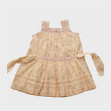 Bonjour Diary :: Eleonore Dress Flowers Lurex Light Pink Chanderi