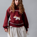 Birinit Petit Embroidered Midi Skirt - girls skirt worn