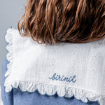 Birinit Petit Ivory Rita Embroidered Shirt - girls blouse close-up