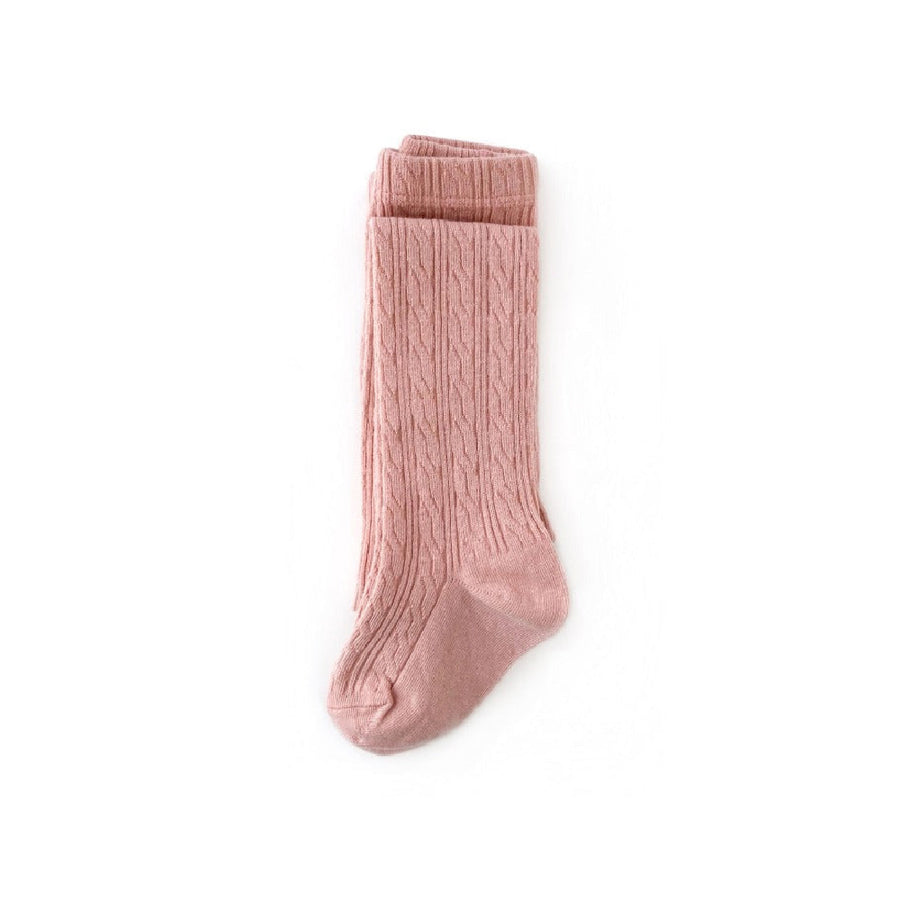 Little Stocking Co :: Blush Cable Knit Tights