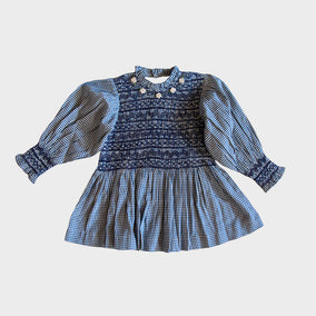 BONJOUR DIARY   Handsmocks blouse Pink vichy main image 0
