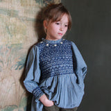 Bonjour Diary :: Handsmock Blouse Vichy Blue