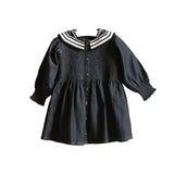Bonjour Diary :: Tunique with Sailor Collar Black Denim