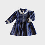 Bonjour Diary :: Long Tunique Jacquard Blue Mattress Stripe