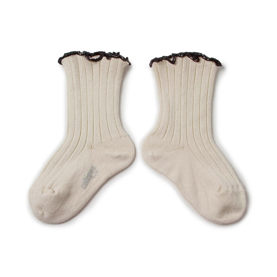 Collegien :: Delphine Lettuce Trim Ribbed Socks 037