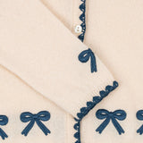 Konges Sloejd :: Collette Knit Cardigan Off White/Blue