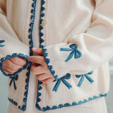 Konges Sloejd :: Collette Knit Cardigan Off White/Blue