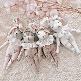 Isathena :: Faded Beige Double Gauze Mini Rabbit Doll