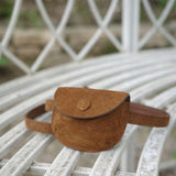Ecrin -  Suede Coin Bag Brown