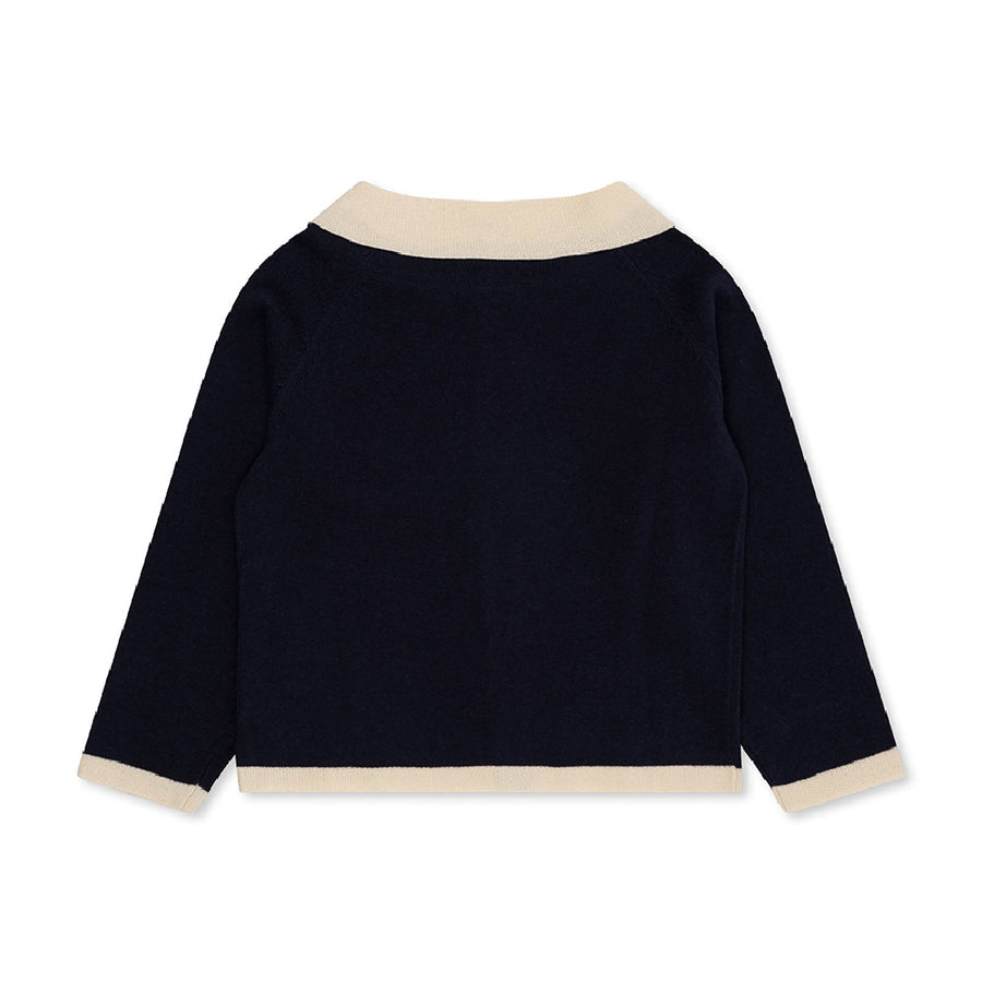 Konges Sloejd :: Venton Knit Cardigan Gots Navy