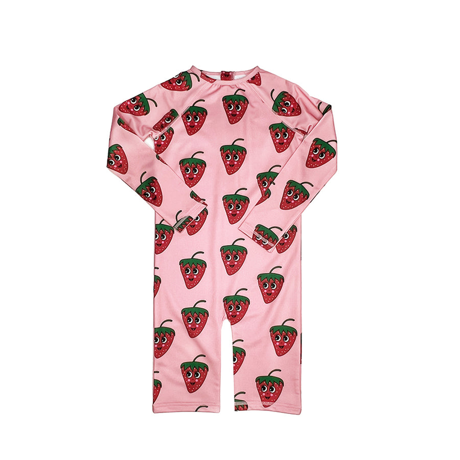 Hugo Loves Tiki :: Rash Guard Pink Strawberries