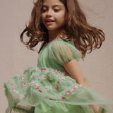 Konges Sloejd :: Joelle Dress Green