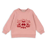 Konges Sloejd :: Loupy Lou Sweat Shirt Gots Bow Rose