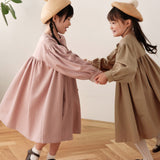 Mes Kids Des Fleurs - Loose Fitting Trench Coat Brown