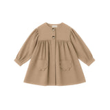 Mes Kids Des Fleurs - Loose Fitting Trench Coat Brown