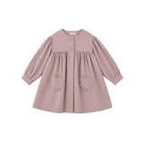 Mes Kids Des Fleurs - Loose Fitting Trench Coat Pink