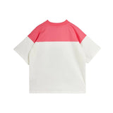 Mini Rodini - Cat V-Neck Sp Ss Tee Pink
