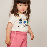 Mini Rodini - Plain Piping Sweatpants Pink