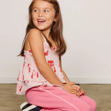 Mini Rodini - Plain Piping Sweatpants Pink