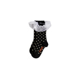 Mini Rodini - Polka Dot Frill 1-Pack Socks Black