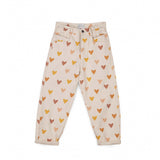 Mipounet :: Love Mom Fit Printed Jeans Cream